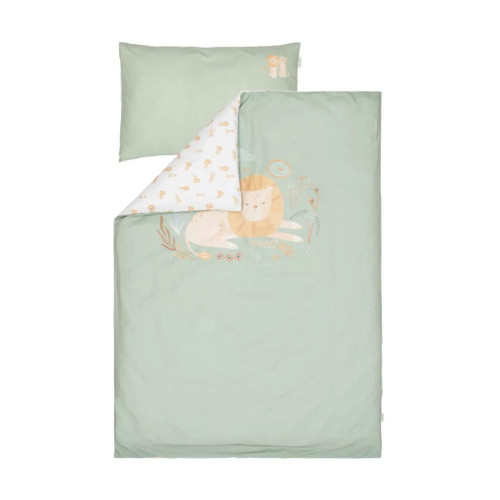 Little Dutch Capa de Edredon + Fronha 120x150 Safari Leo Green TE13226047