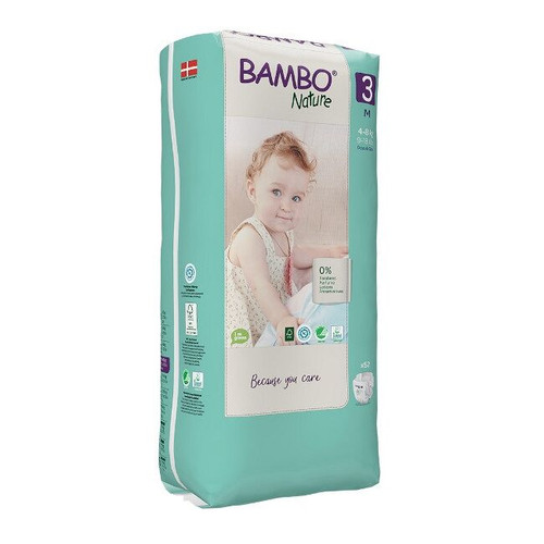 Bambo Nature Nappies Size 3 M 4-8Kg 52 pcs
