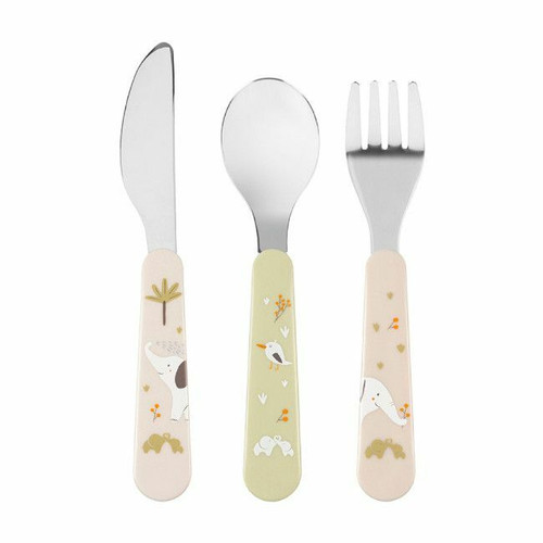 Bébé Confort Set of Metal Cutlery Pink 3105209910