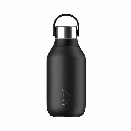 CHILLY'S S2 Black Insulated Bottle 350ml B350S2ABLK