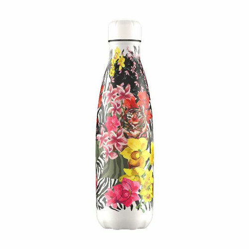 CHILLY'S Tropical Hibiscus Tigers Insulated Bottle 500ml B500TRHTI