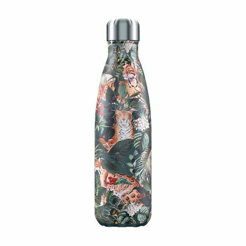 CHILLY'S Garrafa Isotérmica Tropical Leopard 3D 500ml B500TRLPD_3D CHILLY'S Tropical Leopard 3D Insulated Bottle 500ml B500TRLPD_3D