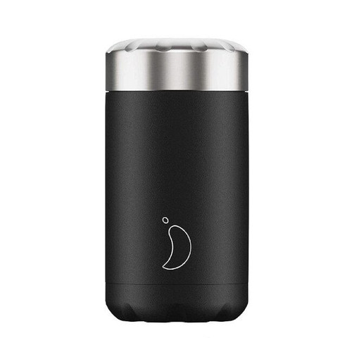 CHILLY'S Monochrome Black Food Pot 500ml F500MOBLK