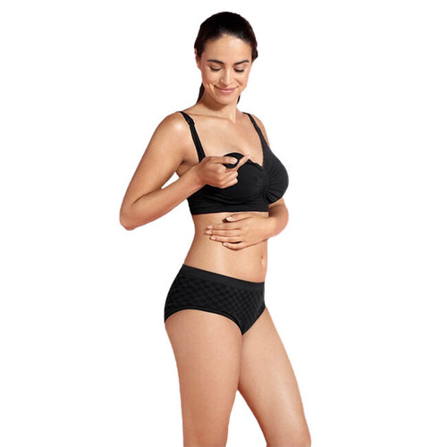 Carriwell Padded Nursing Bra Carri-Gel Black 2XL 3424