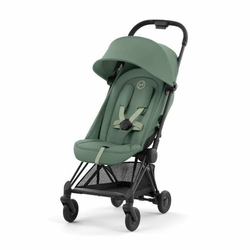 Cybex Coya Pushchair Matt Black Leaf Green