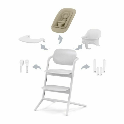 Cybex Conjunto LEMO NG 4 em 1 All White Cybex Lemo NG 4-in-1 Set All White