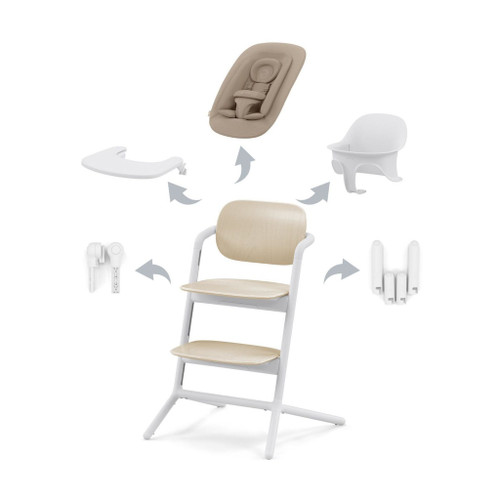 Cybex Conjunto LEMO NG 4 em 1 Sand White