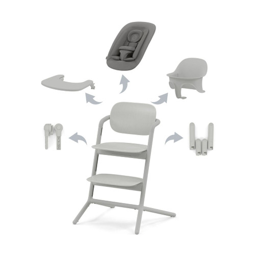 Cybex Conjunto LEMO NG 4 em 1 Suede Grey