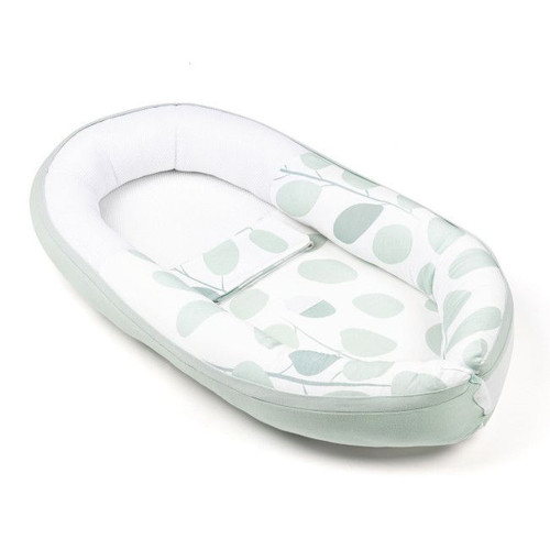 Doomoo Ninho para Bebé Cocoon Leaves Aqua Green CO08 Doomoo Cocoon Baby Nest Leaves Aqua Green CO08