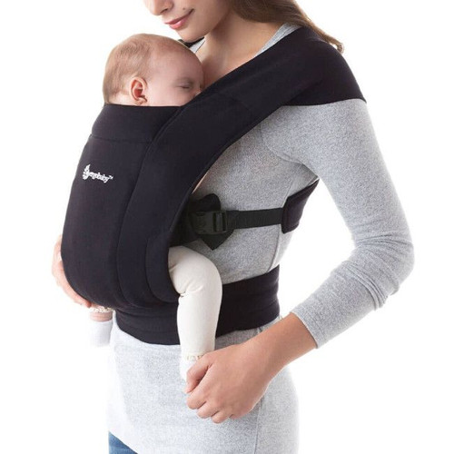 Ergobaby Porta-Bebé Embrace Soft Knit Negro EBCEMABLK Ergobaby Embrace Soft Knit Baby Carrier Black EBCEMABLK
