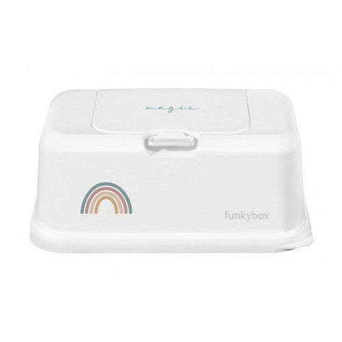 FunkyBox Wipes Box White Rainbow FB40