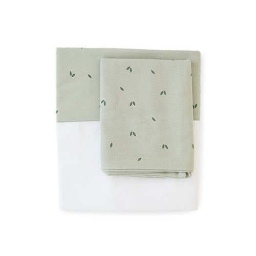 Gloop 3-Piece Sheet Set 60x120 Organic Green GOCL036