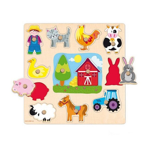 Goula Puzzle Silhuetas da Quinta +24M 53025 Goula Farm Silhouettes Puzzle 24M+ 53025