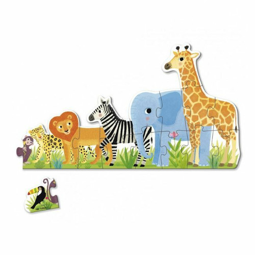 Goula Puzzle XXL Selva De Pequeno a Grande +2 Anos 53426 Goula XXL Jungle From Small to Big Puzzle 2Y+ 53426