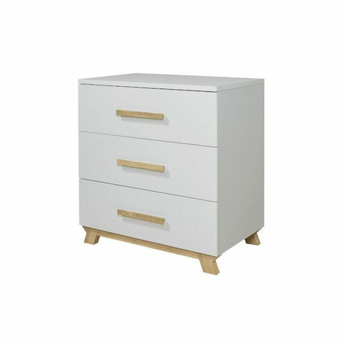 IKID Veneto Chest of Drawers White and Natural