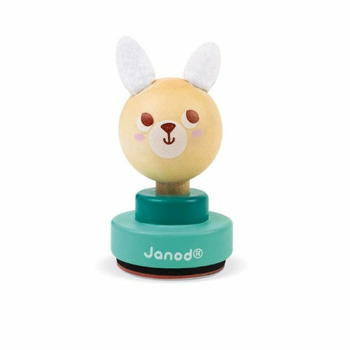 Janod Carimbo Coelho Verde +3 Anos J04029 Janod Green Rabbit Stamp +3 Years J04029