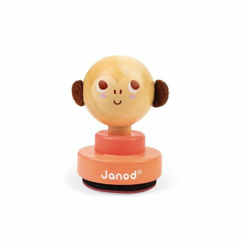 Janod Carimbo Macaco Rosa +3 Anos J04029 Janod Pink Monkey Stamp +3 Years J04029