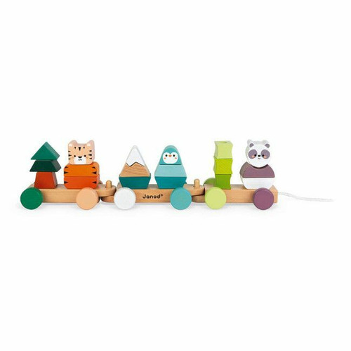 Janod WWF Pull-Along Train +12M J08603