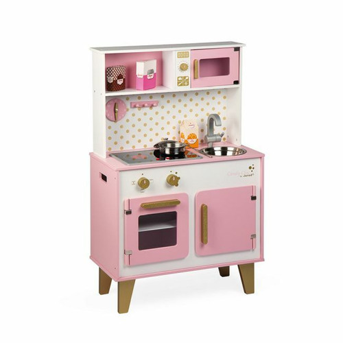Janod Cozinha Candy Chic em Madeira +3 Anos J06554 Janod Candy Chic Wooden Kitchen +3 Years J06554