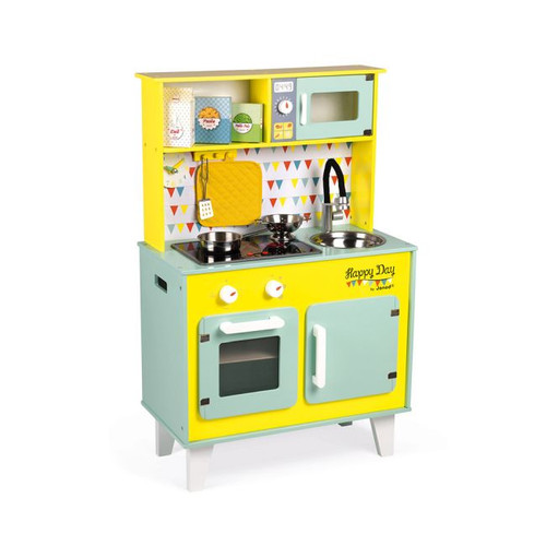 Janod Cozinha Happy Day em Madeira +3 Anos J06564 Janod Happy Day Wooden Kitchen +3 Years J06564