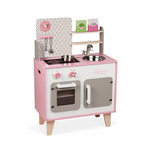 Janod Cozinha Macaron em Madeira +3 Anos J06567 Janod Macaron Wooden Kitchen +3 Years J06567