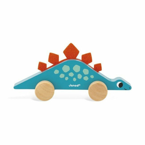 Janod Dinossauro Stegosaurus com Rodas para Empurrar +12M J05829
