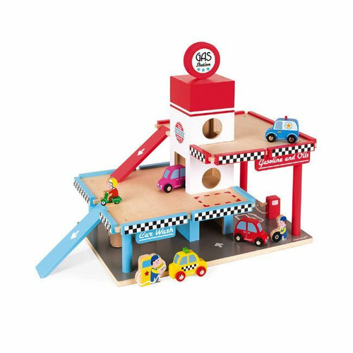 Janod Wooden Service Station +3 Years J05718