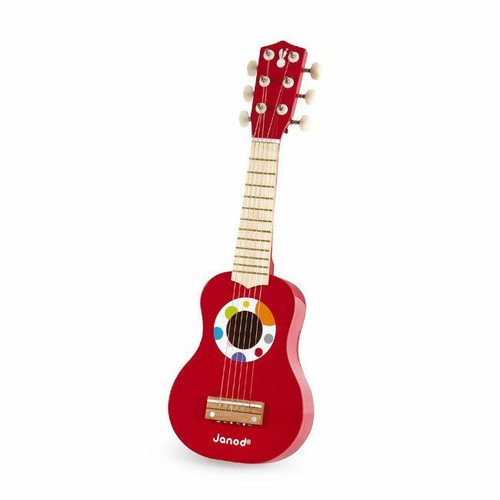 Janod Guitarra em Madeira Confetti +3 Anos J07628 Janod Wooden Guitar Confetti +3 Years J07628