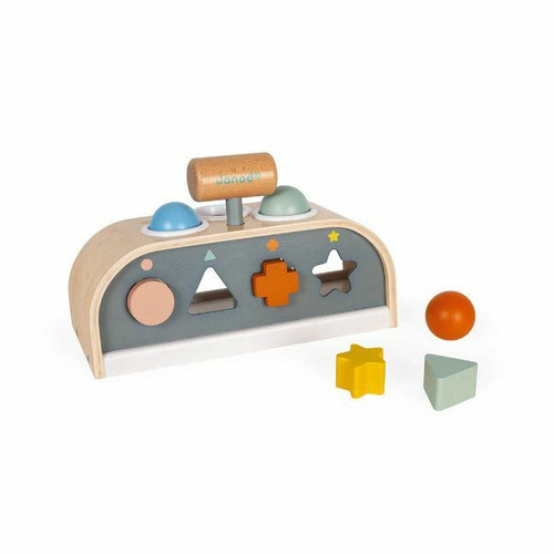 Janod Sweet Cocoon Tap Tap Shape Game +12M J04409