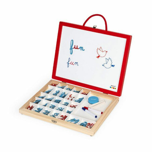 Janod Kit de Letras Cursivas em Madeira 4 em 1 +3 Anos J05073 Janod 4-in-1 Wooden Cursive Letters Kit +3 Years J05073