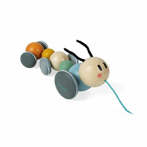Janod Sweet Cocoon Pull-Along Caterpillar +12M J04420