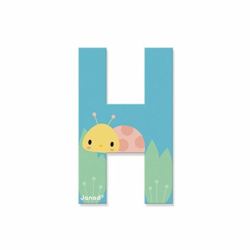 Janod Pure Wooden Decorative Letter H Blue J05172