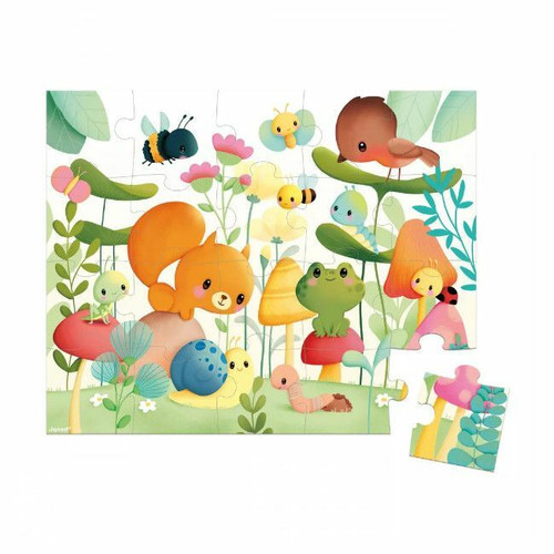 Janod 20-Piece Puzzle Garden Friends +2 Years J02575