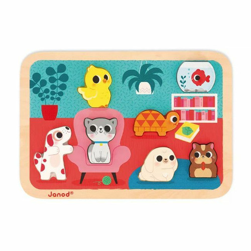 Janod Chunky Puzzle Pets +18M J07122