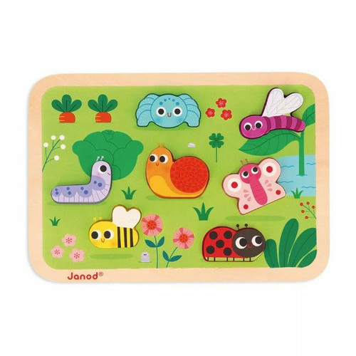 Janod Puzzle Chunky Jardim +18M J07120
