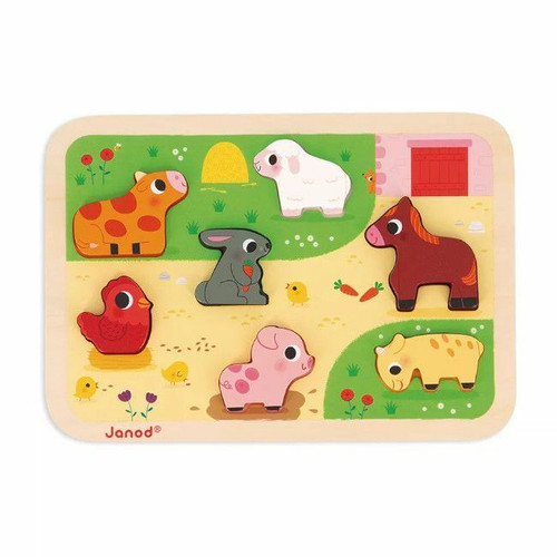 Janod Chunky Puzzle Farm +18M J07121