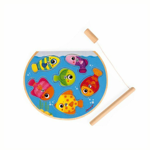 Janod Magnetic Puzzle/Fishing Game Speedy Fish +18M J07088