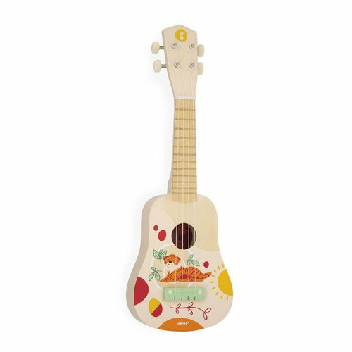 Janod Ukelele em Madeira Sunshine +3 Anos J07636 Janod Wooden Ukulele Sunshine +3 Years J07636
