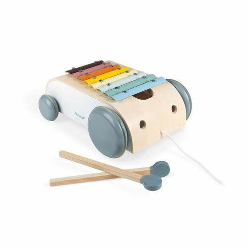 Janod Sweet Cocoon Xylophone with Wheels +18M J04406