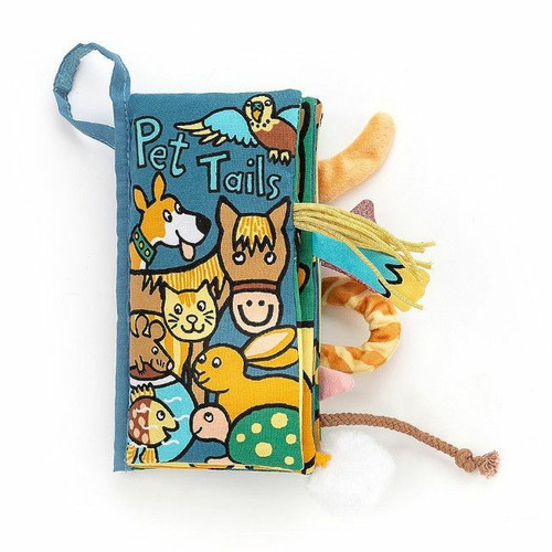 Jellycat Livro de Atividades em Inglês Pet Tails +0M BK4PT Jellycat Activity Book Pet Tails +0M BK4PT