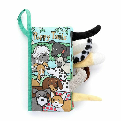 Jellycat Livro de Atividades em Inglês Puppy Tails +0M BK444PTN Jellycat Activity Book Puppy Tails +0M BK444PTN