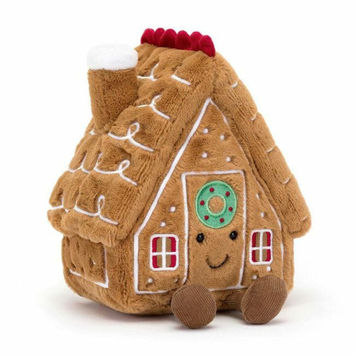 Jellycat Amuseable Gingerbread House Soft Toy 22cm +0M A2GHO
