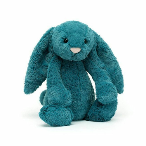 Jellycat Bashful Bunny Mineral Blue Soft Toy 31cm +0M BAS3MBB