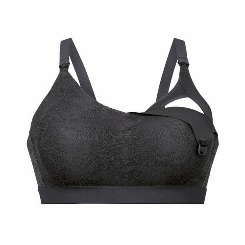 Anita Maternity Padded Nursing Bra Essential Lace Anthracite S 5057