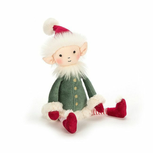 Jellycat Leffy Elf Soft Toy 34cm +12M LEF2E