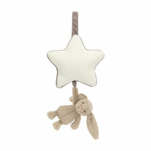 Jellycat Bashful Bunny Musical Pull Beige +0M MP4B
