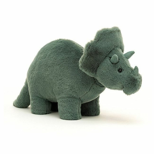 Jellycat Fossilly Triceratops Soft Toy 17cm +0M FOS2T