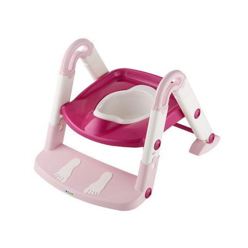 Kids Kit 3 em 1 Bacio, Redutor e Degrau Branco/Rosa Kids Kit 3-in-1 Potty; Reducer and Step White/Pink