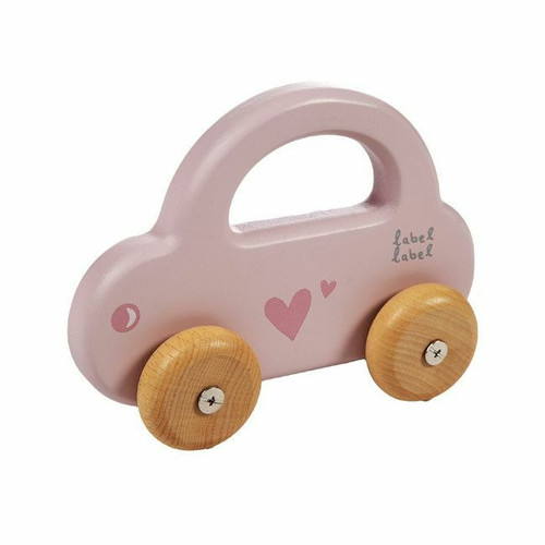 Label Label Wooden Pushcart Pink +18M LLWT-25002