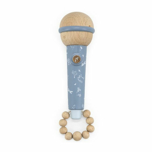Label Label Wooden Microphone Blue +6M LLWT-04458